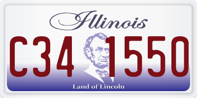 IL license plate C341550
