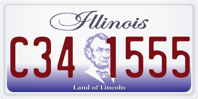 IL license plate C341555