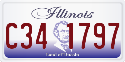 IL license plate C341797