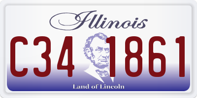 IL license plate C341861