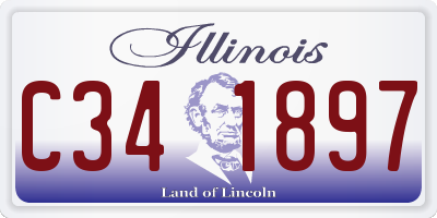 IL license plate C341897