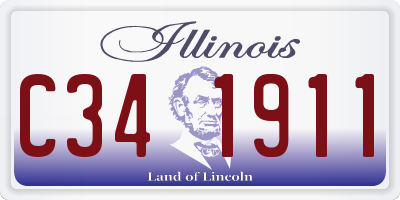 IL license plate C341911