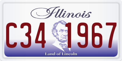 IL license plate C341967