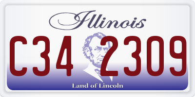 IL license plate C342309