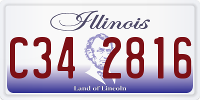 IL license plate C342816