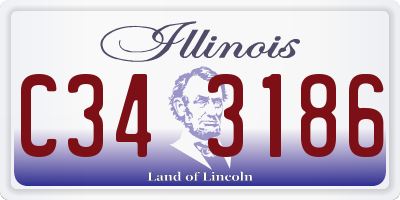 IL license plate C343186