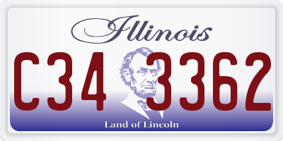 IL license plate C343362