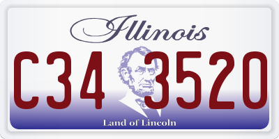 IL license plate C343520