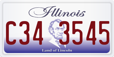 IL license plate C343545