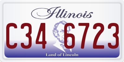 IL license plate C346723