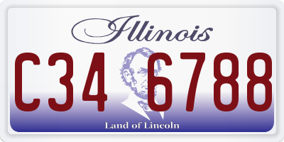 IL license plate C346788