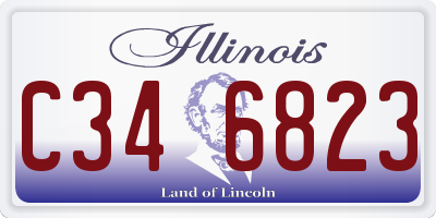 IL license plate C346823