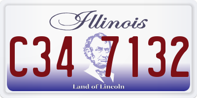 IL license plate C347132