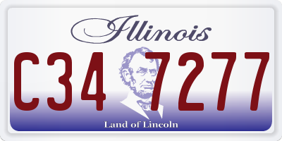 IL license plate C347277