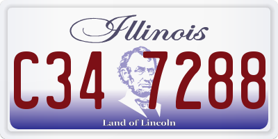 IL license plate C347288
