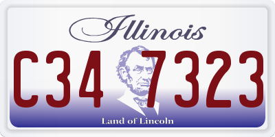 IL license plate C347323