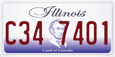 IL license plate C347401