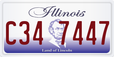 IL license plate C347447
