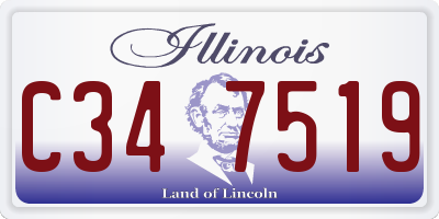IL license plate C347519