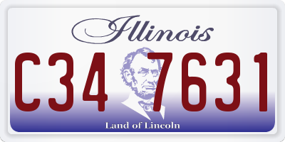 IL license plate C347631