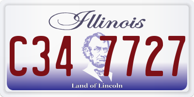 IL license plate C347727