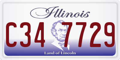IL license plate C347729
