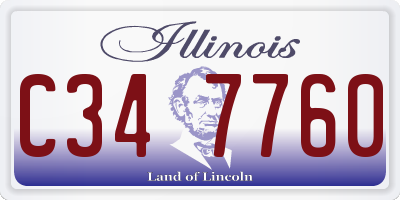 IL license plate C347760