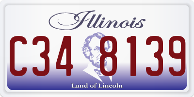IL license plate C348139