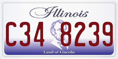 IL license plate C348239