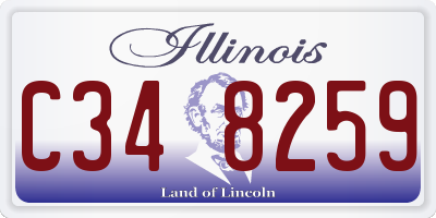 IL license plate C348259