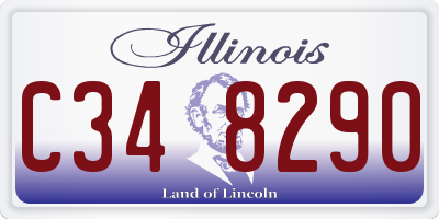 IL license plate C348290