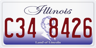 IL license plate C348426