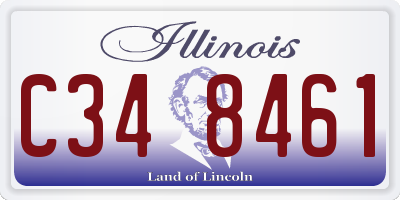 IL license plate C348461