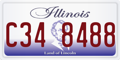IL license plate C348488