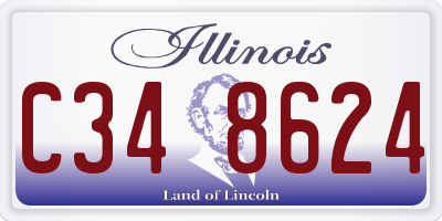 IL license plate C348624