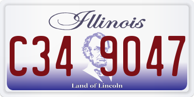 IL license plate C349047