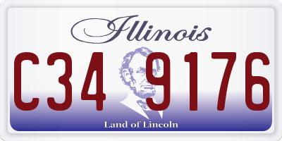 IL license plate C349176