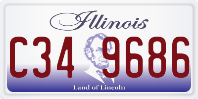 IL license plate C349686