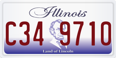 IL license plate C349710
