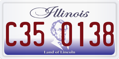 IL license plate C350138