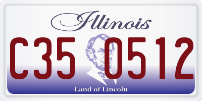 IL license plate C350512