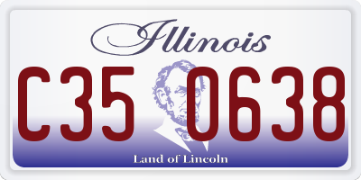 IL license plate C350638