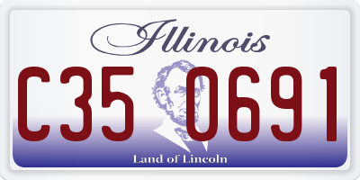 IL license plate C350691