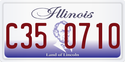 IL license plate C350710