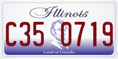 IL license plate C350719