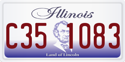 IL license plate C351083