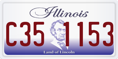 IL license plate C351153