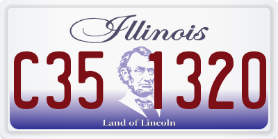 IL license plate C351320