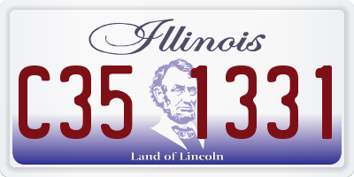 IL license plate C351331