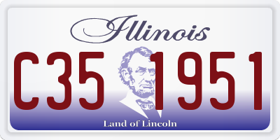 IL license plate C351951